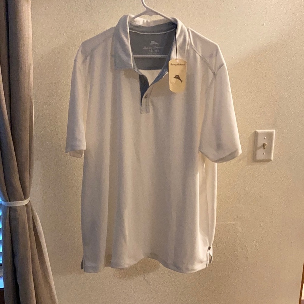 Men’s White Tommy Bahama polo